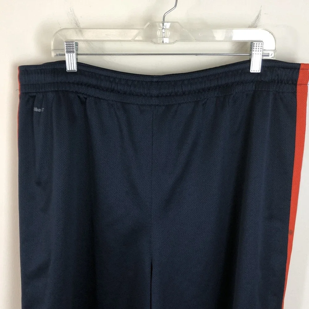 Nike Team Virginia Cavaliers Lacrosse Shorts Sz XL Navy Orange NCAA Retro Y2K